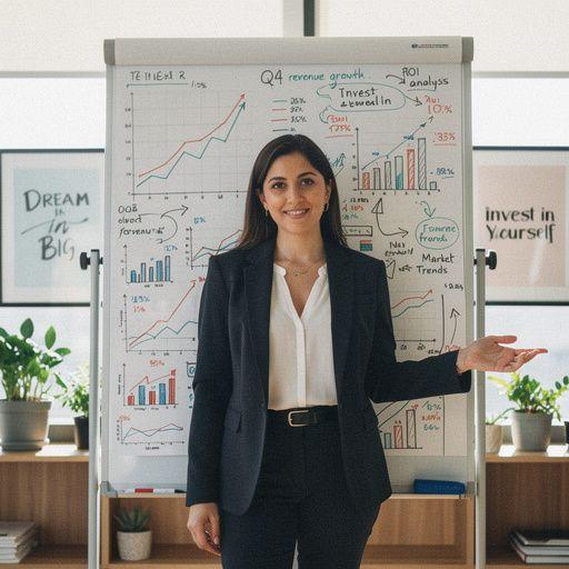 Grafika, amely bemutatja a havi költségvetés elkészítésének lépéseit színes diagramokkal.